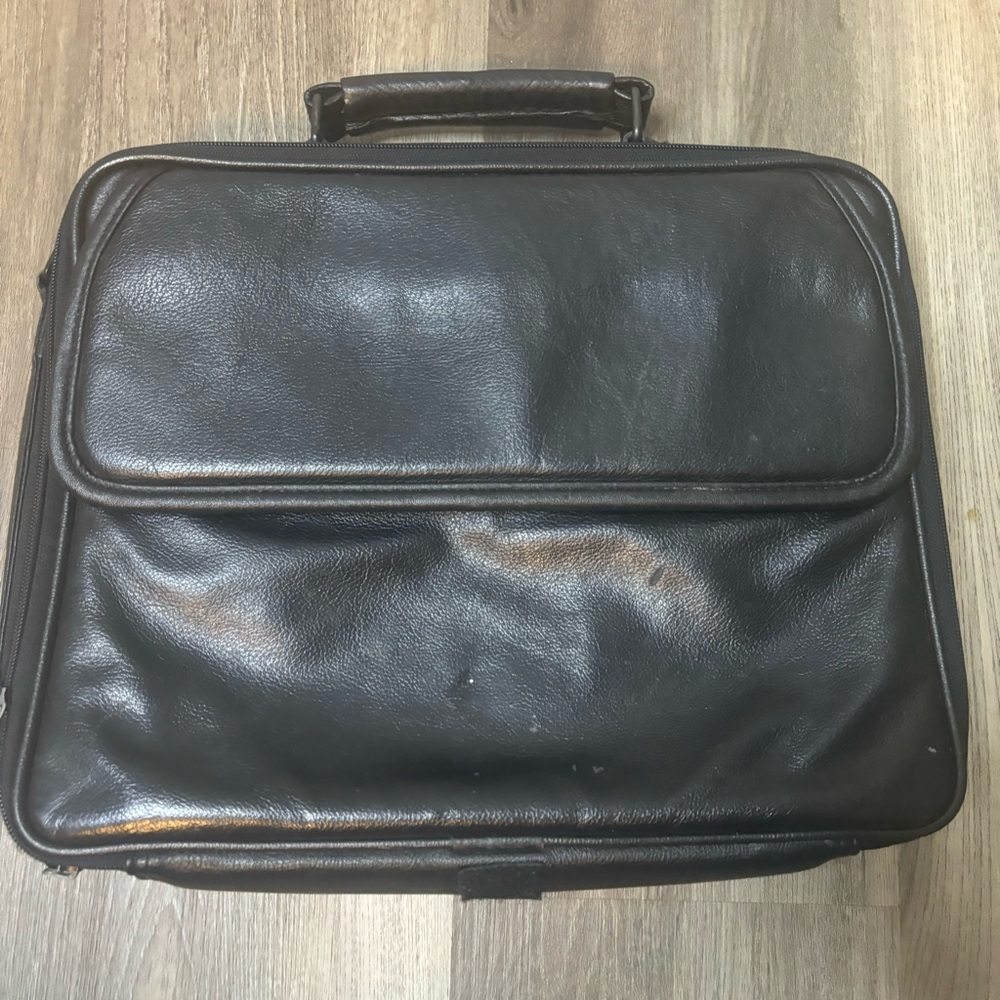Business Black Leather Briefcase
